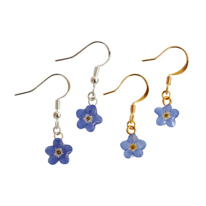 Forget Me Not Dangle Earrings for wholesale by Nordic Flowers