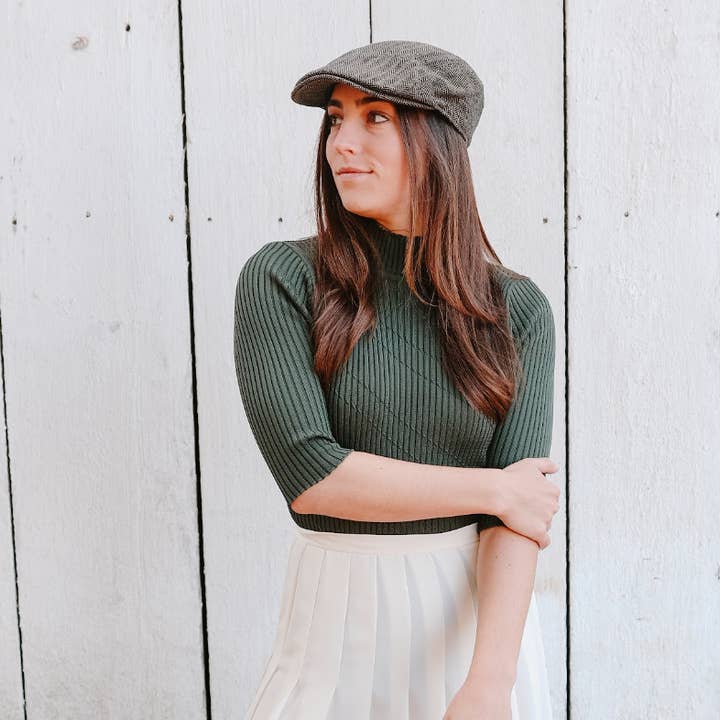 American Hat Makers - Wholesale News boy/school boy hat – Unisex - Newsboy Flat Cap - Style Mikey2