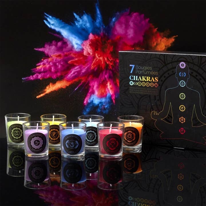 Housse De Rêve - Wholesale Novelty Candle - Chakra scented candles gift set of 71