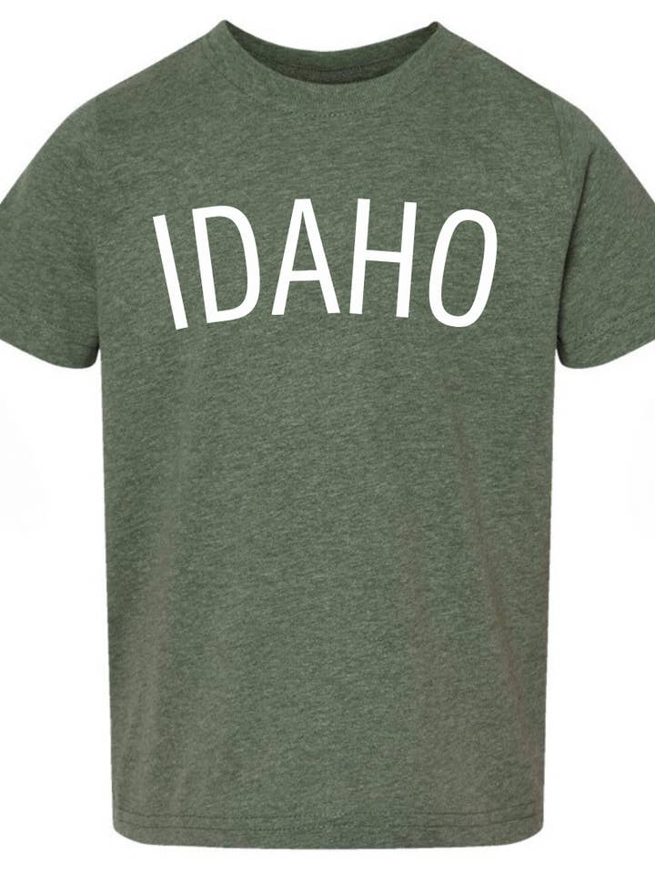 Idaho Toddler Short Sleeve T-shirt for wholesale by Emerald and Evergreen
