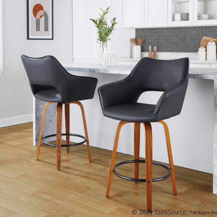 LumiSource and Grandview Gallery - Wholesale Stool - Mustang 26" Fixed-Height Counter Stool - Set of 226