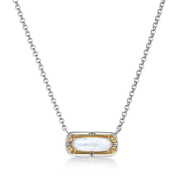 Halskette Doublet aus Ost-West-Perlmutt für den Großhandel von Anatoli Jewelry