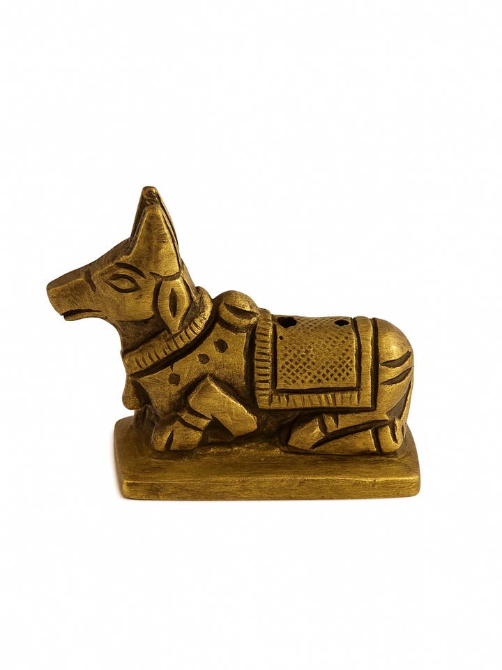 Nandi Brass Incense Stick Holder for wholesale by Purple Mohar