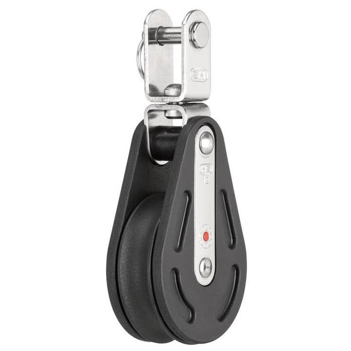 Ball bearing block 12 mm - 1 sheave, u-swivel for wholesale by waxball