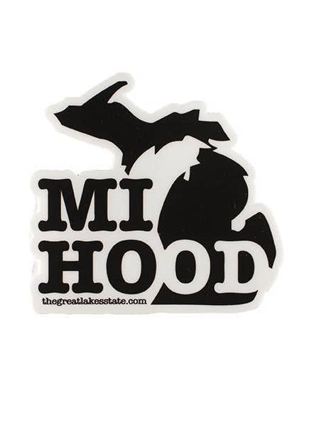 The Great Lakes State MI Hood Die Cut Vinyl Sticker for wholesale by Ink Detroit