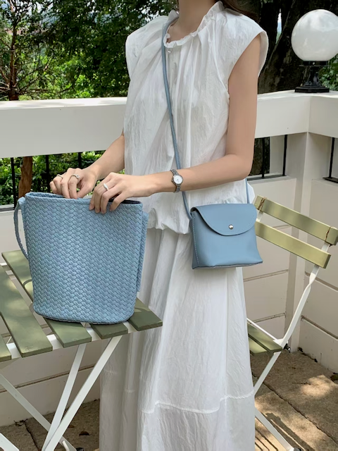 Pretty Persuasions - Wholesale Shoulder Bag - Women's - P25062 2-in-1 Faux Woven Microfiber Leather Shoulder Bag 1