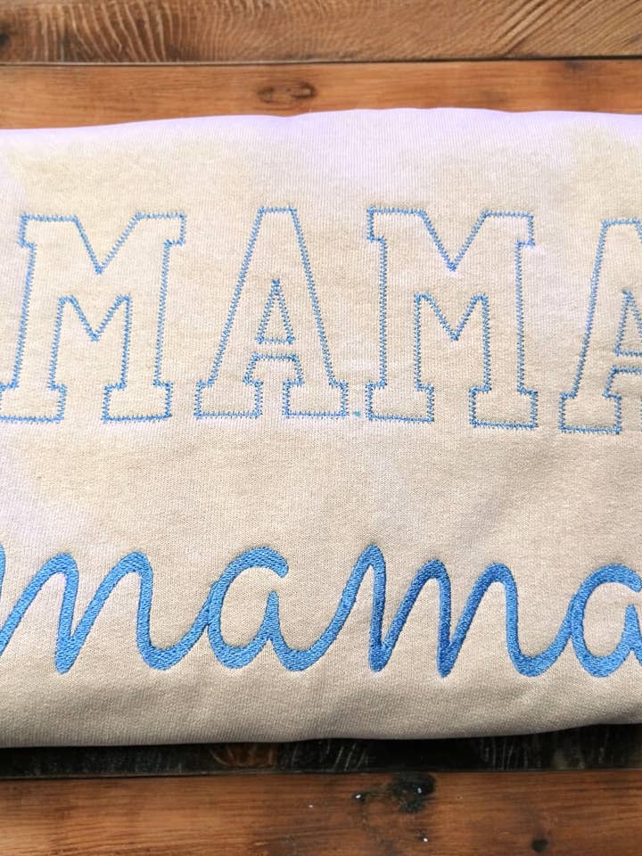 Custom Embroidered Fleece Sweatshirt for wholesale by Wicks and Whims