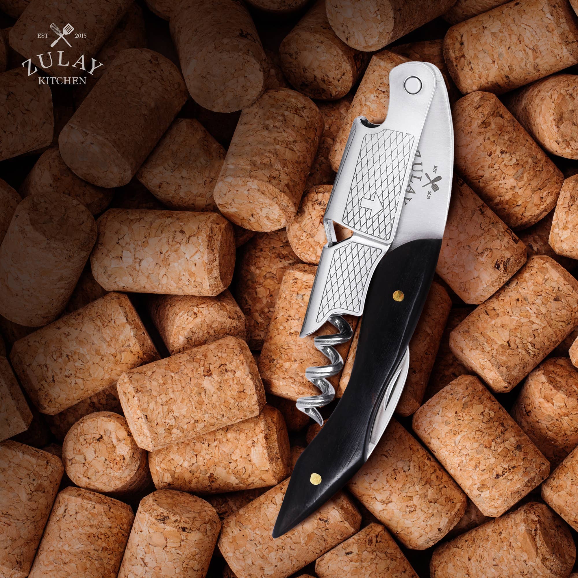 Zulay Kitchen - Wholesale Bottle/Wine Opener - 3-in-1 Waiter Corkscrew Wine Bottle Opener12