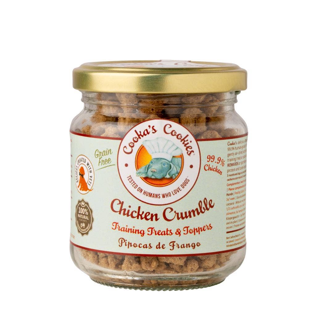 Cooka's Cookies - Wholesale Pet Treats - Dog - Chicken Crumble - Guilt-free treats for dogs & cats