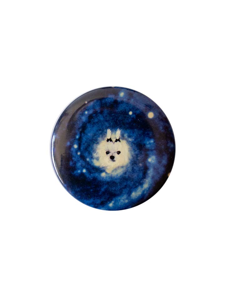 black hole pinback button for wholesale by gentle thrills