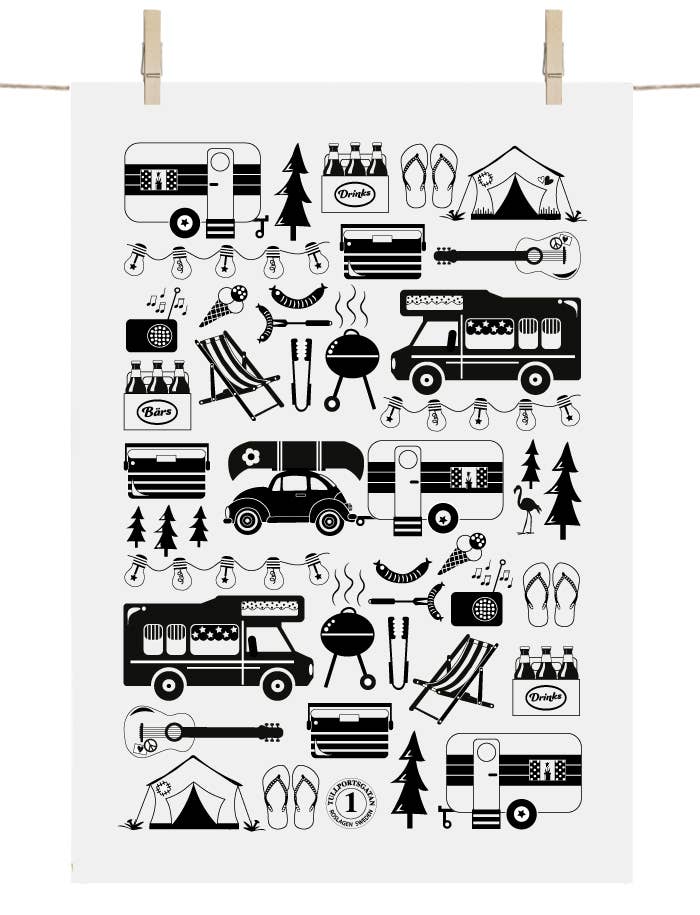 Anneko Design Sweden - Wholesale Tea Towel - Kitchen Towel - Camping1