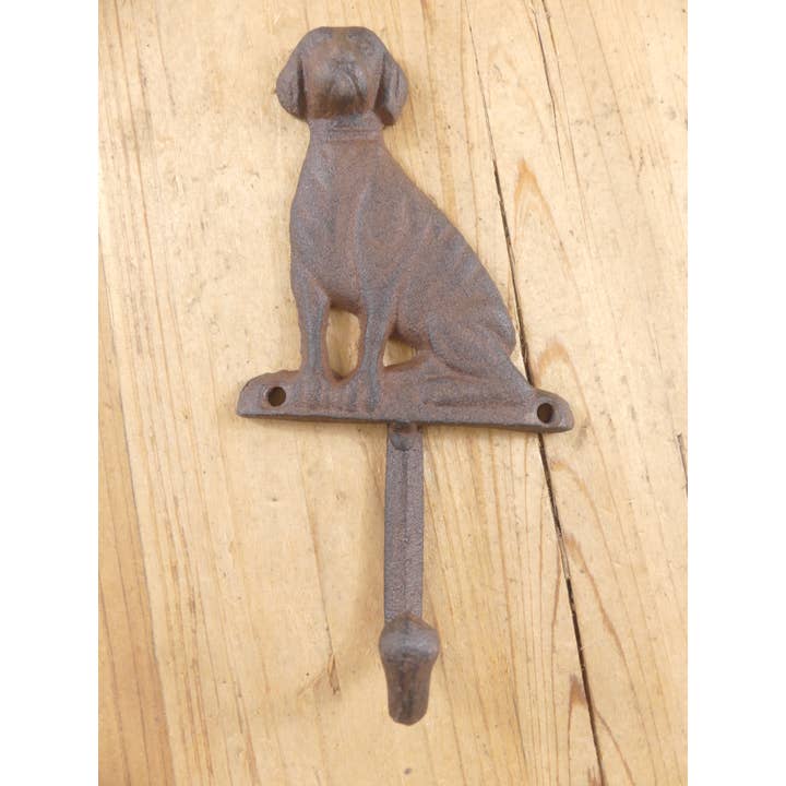 LARGE CAST IRON DOG HOOK for wholesale by Midwest Craft House
