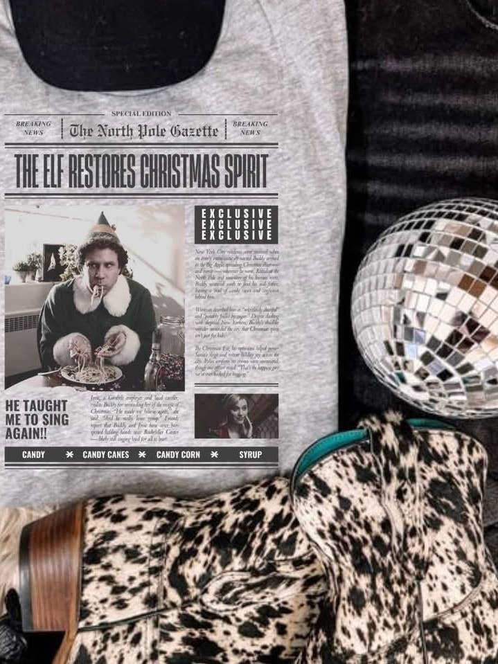 ELF PAPER SUB TEE for wholesale by Sugar & Velvet Collective Wholesale