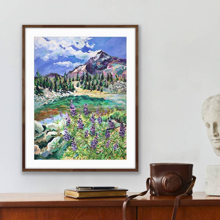 Anisa Asakawa - Wholesale Art Print - High Tarn at Broken Top Fine Art Print2