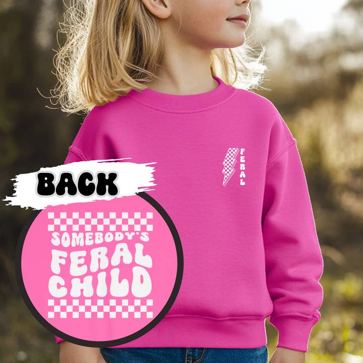 Page and Riggs Designs, LLC - Wholesale Sweatshirt - Kids - Feral Child Sweatshirt5