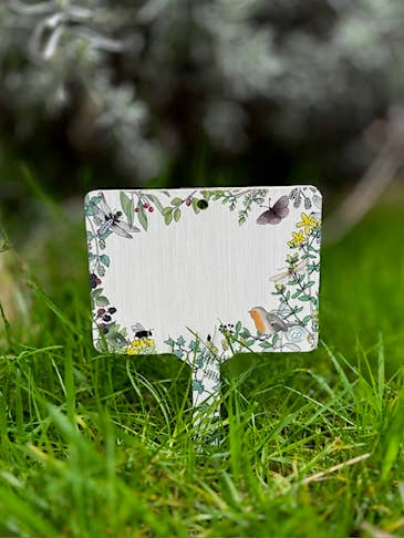 Blank One Rotkehlchen-Schild „Willkommen in meinem Garten“ für den Großhandel von Gifted Wholesale Ltd