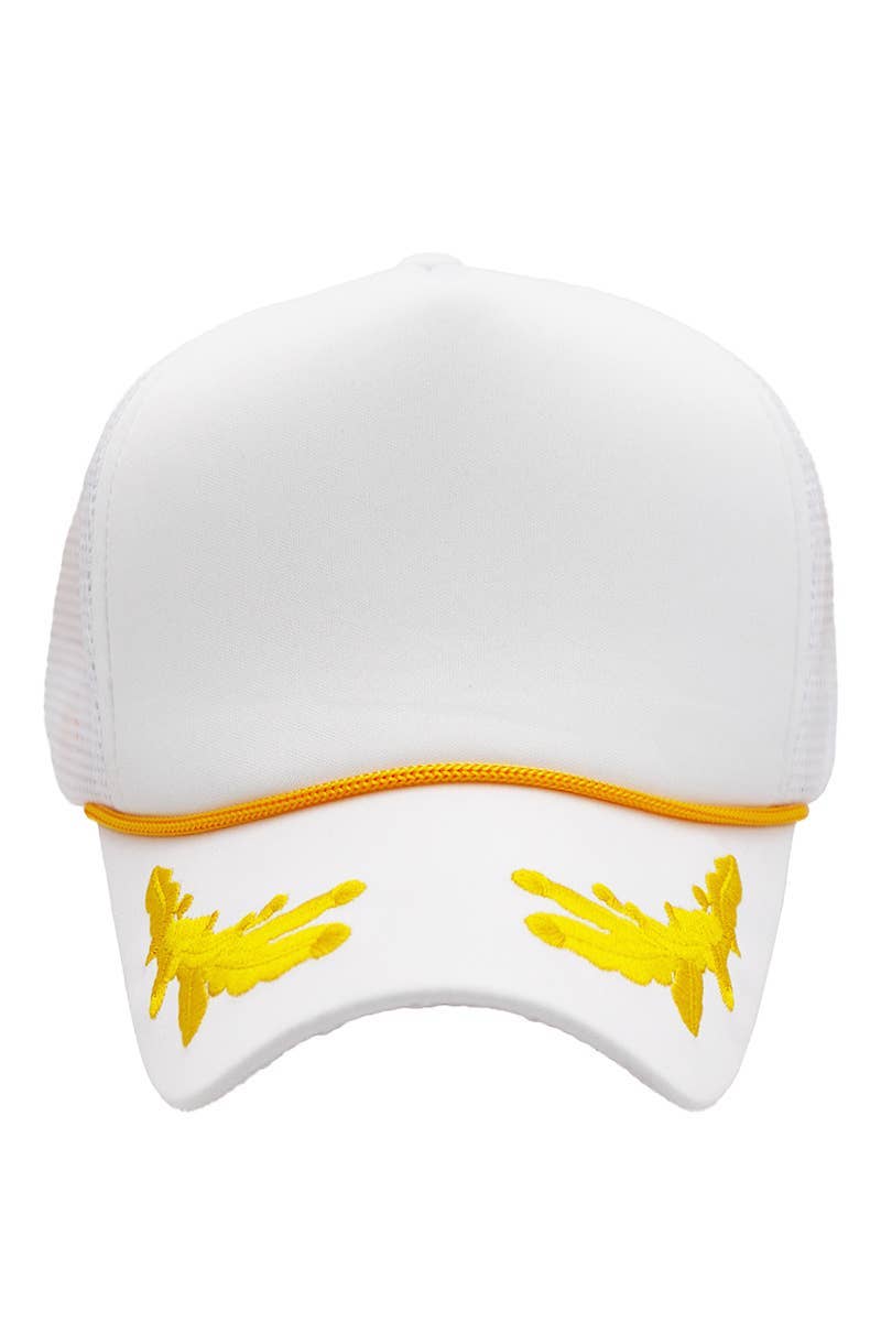 Cap Zone - Venta al por mayor Gorra trucker - Unisex - Gorra camionera Cap Zone Captain Oak Leaf de cinco paneles con espuma10