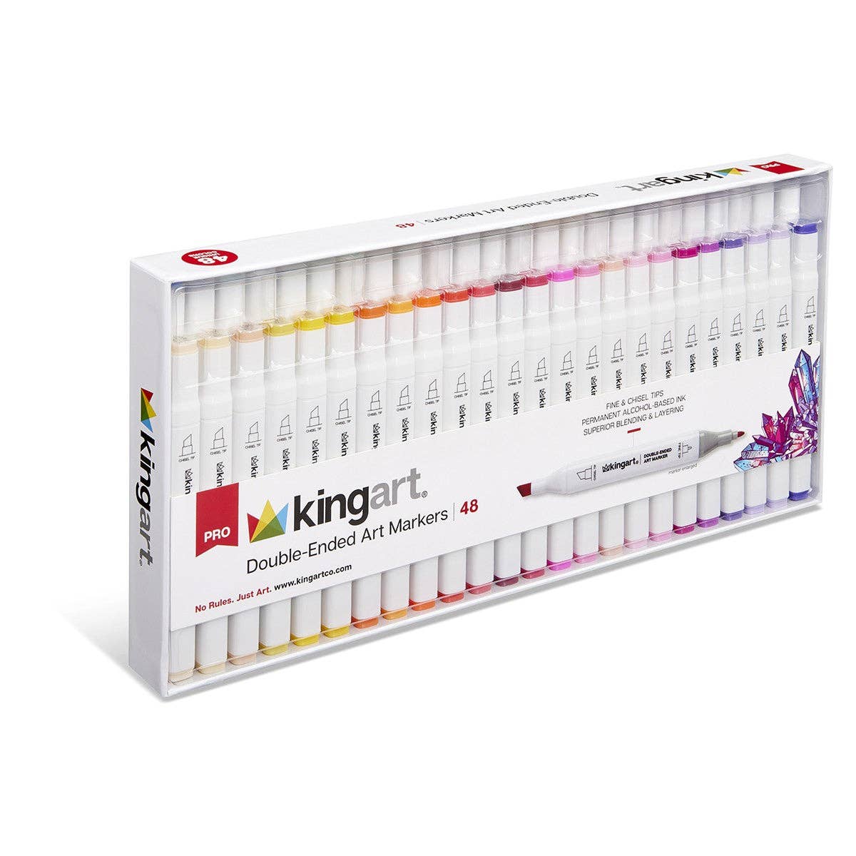 KINGART - Wholesale Marker - Double-Ended Alcohol Markers 48 pc7