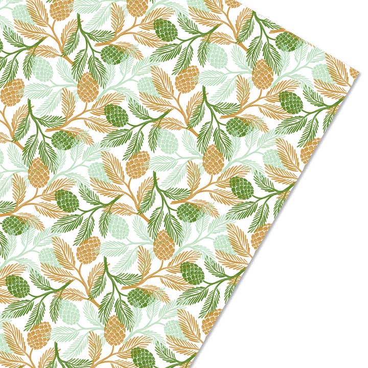 Winter Greens cadeaupapier voor wholesale door Wild Hart Paper