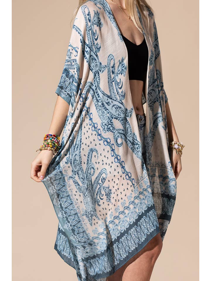 Mycenas Kimono Mykene Paisley de venta al por mayor en Faire
