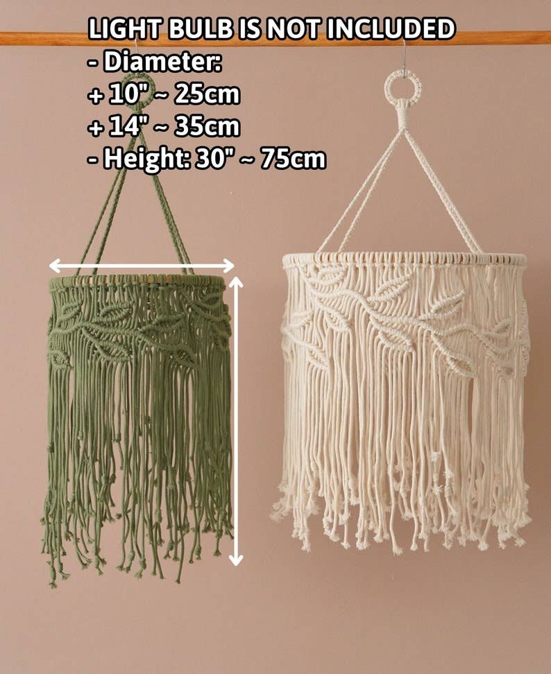 HeartCrafted – wholesale Lampshade – Macrame Lamp Shape V141