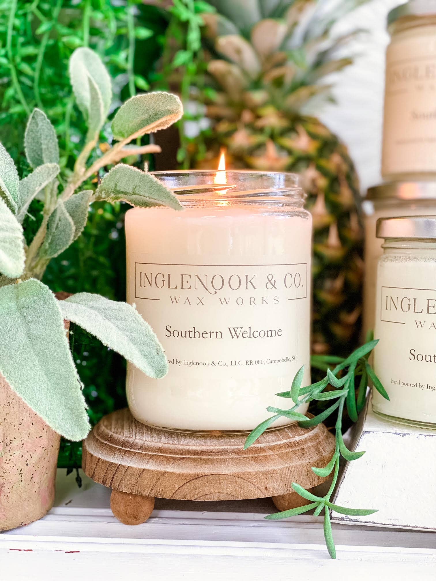 Inglenook & Co. - Wholesale Jar/Filled Candle - Southern Welcome Soy Wax Soy Candle Clean Appearance2