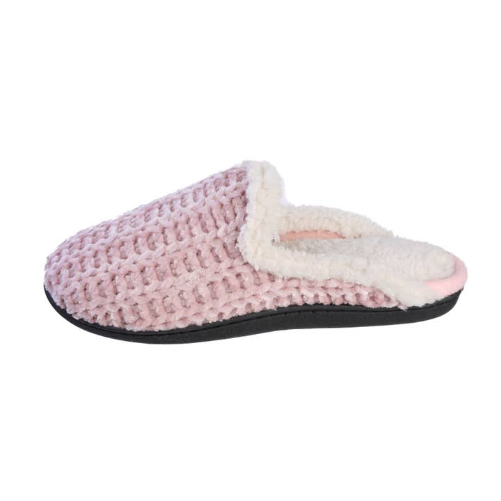 Roxoni - Wholesale Slippers - Women's - WOMEN'S SOFT INDOOR SUEDE FURR CLOG SLIPPERS.9