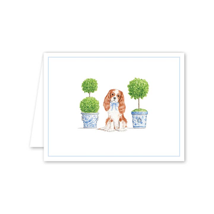 Dogwood Hill - Wholesale Everyday Greeting Card - Dash Topiary and Toile1