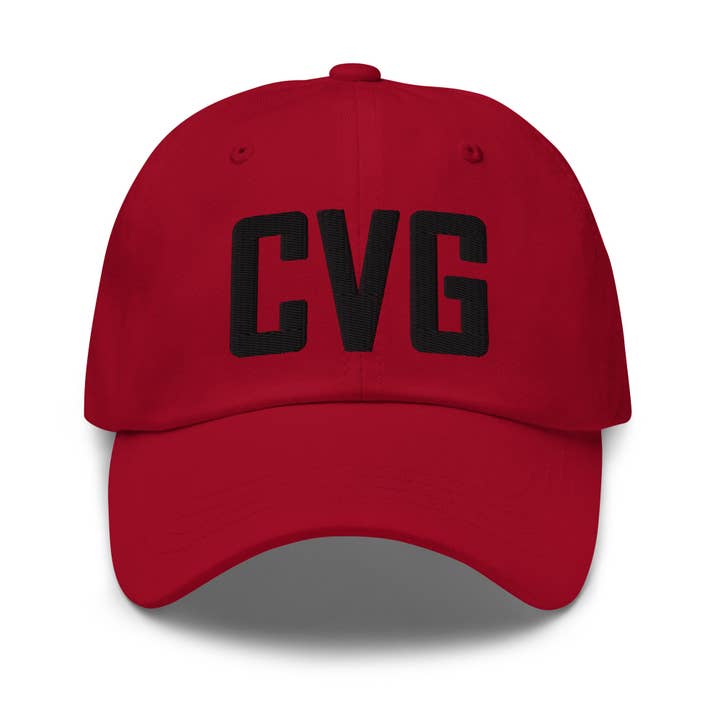 CRE PYT - Vente Casquette de baseball – unisexe - Casquette de papa brodée avec le code aéroport CVG Kentucky2
