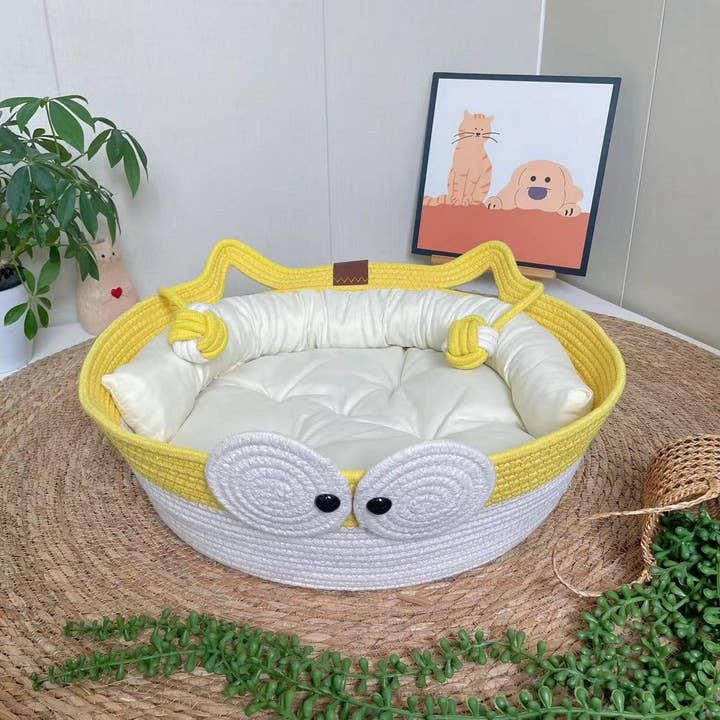 PAWPAWwholesale - Wholesale Pet Bed - Cat - Woven Cat House with Toy Ball for All Seasons_CWMM656114