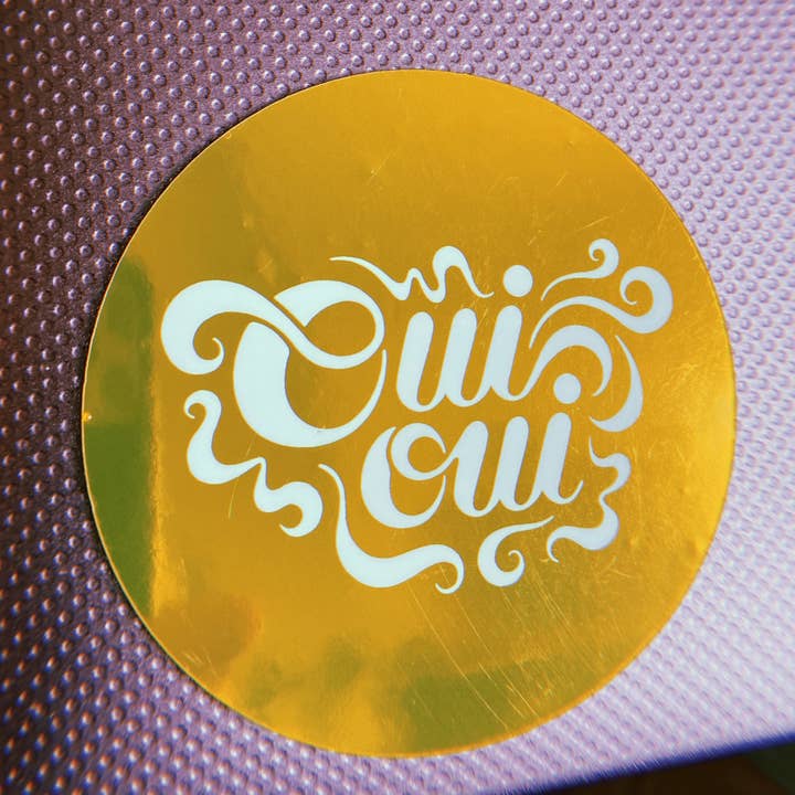 Oui Oui - Wholesale Sticker - Oui Oui Golden Sticker1