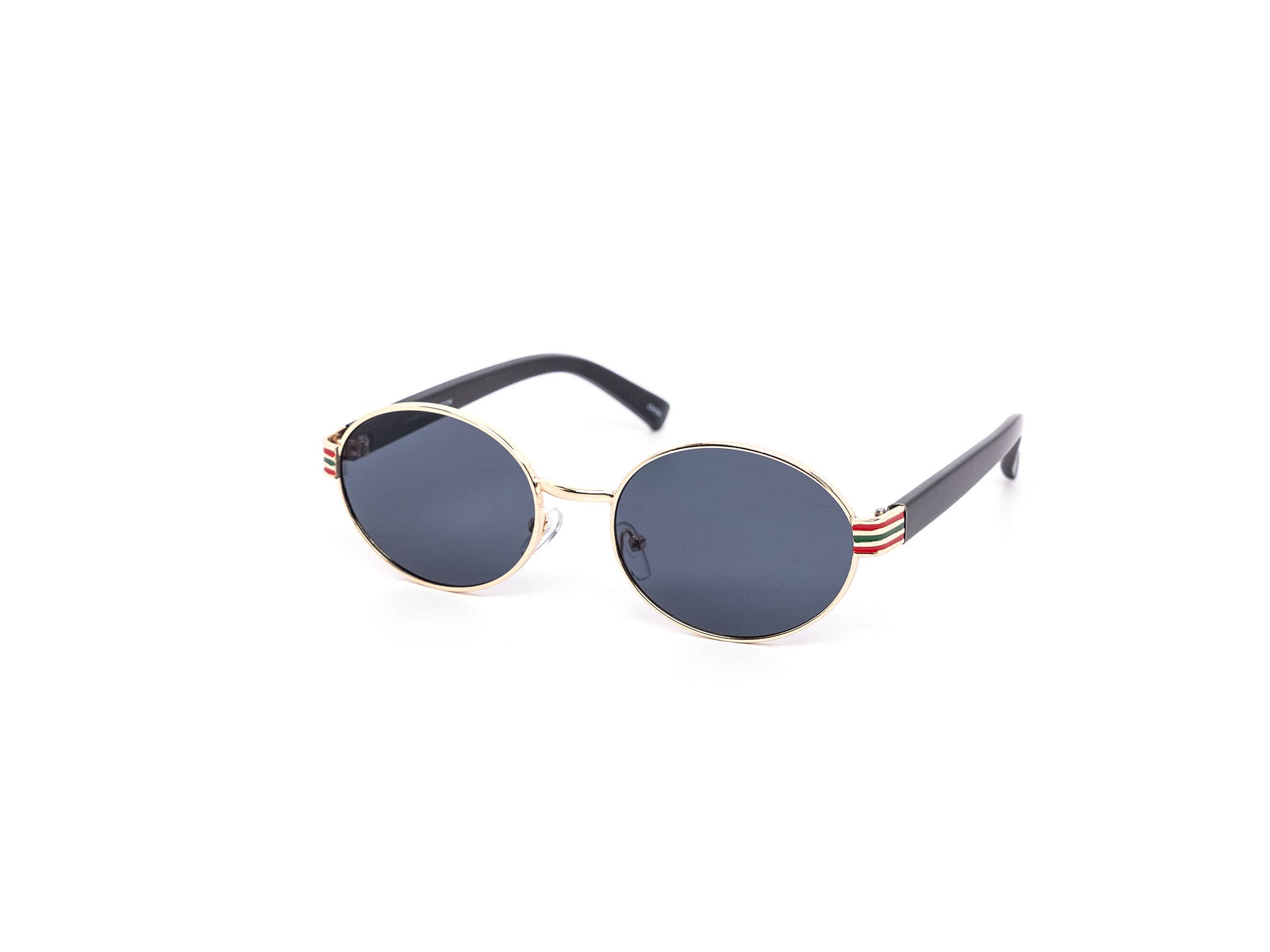 Still Friday - Wholesale Sunglasses - Women's - Eurovision Gold and Silver Oval Metal Sunglasses9