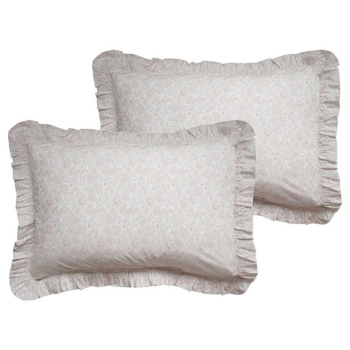 Coco & Wolf – wholesale Bedding pillowcase/sham – Frill Edge Pillowcase made with Liberty Fabric BETSY LACE4