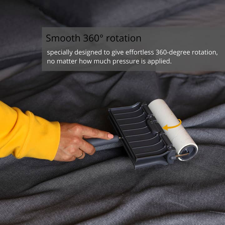 Dinial - Wholesale Lint roller - Dinial Large Lint Roller Remover Handle + 3 Refills (400 Sheets in Total)1