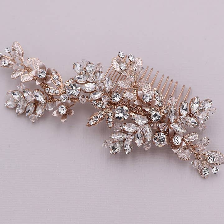 allureweddingjewelry - Wholesale Hair Pin - Halley Crystal Hair Comb7
