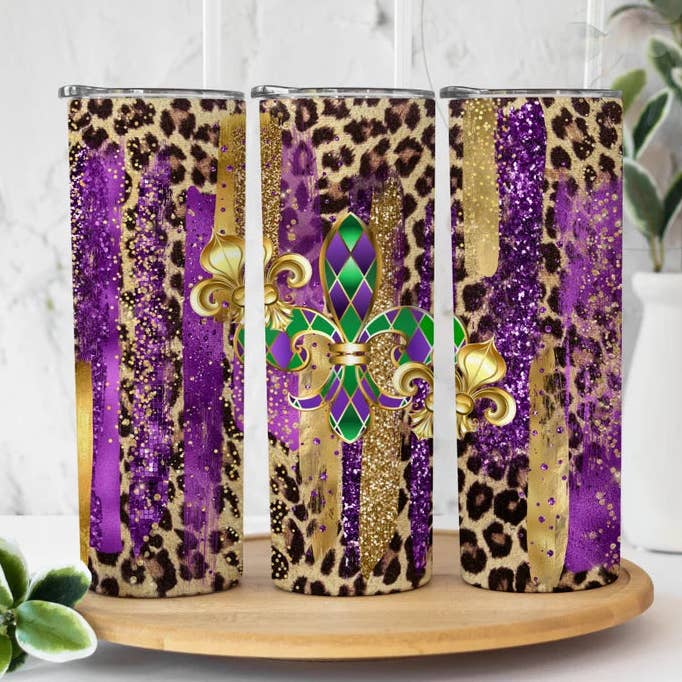 Mardi Gras #6 | Tumbler for wholesale by Designs by Robyn