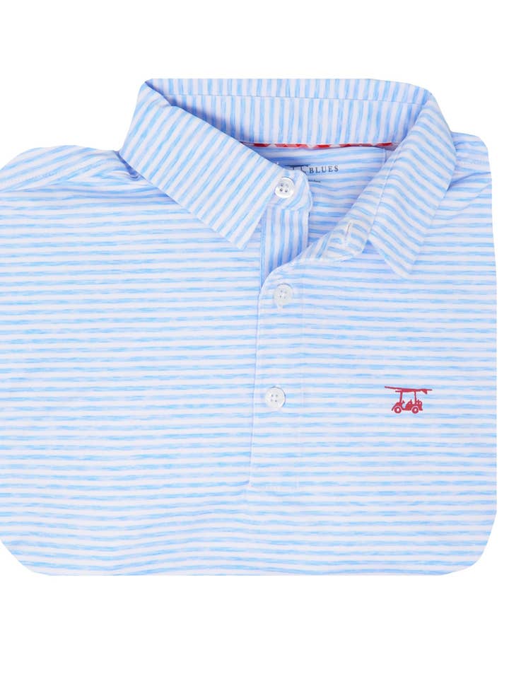 Albatross Polo - Heather Bell / Vit för wholesale av Bald Head Blues