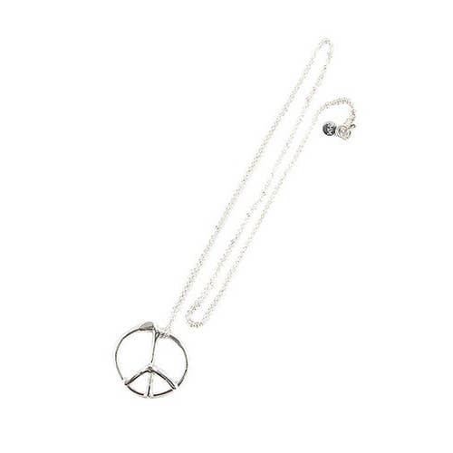 Peace Necklace - Sterling Silver for wholesale by Brooklyn Heavy Metal