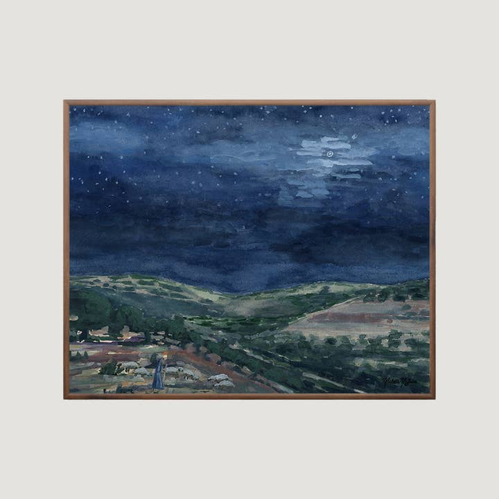 Impresión giclée del reloj del pastor para venta al por mayor de Michelle McGuire Studio