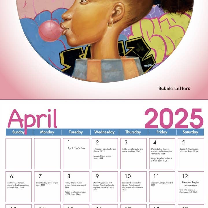 Shades of Color, LLC - Wholesale Planner - 2025 Shades of Color Kids Wall Calendar