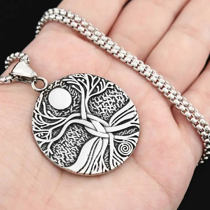 Gemcohub - Wholesale Pendant/Charm Necklace - Viking Style Tree of Life Necklace3