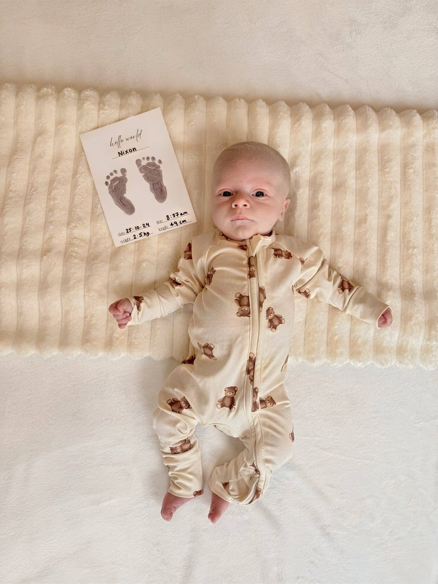 Little Lullaby - Wholesale Milestone Art/Keepsake - Kids & Baby - Hello World - Inkless Print Kit1