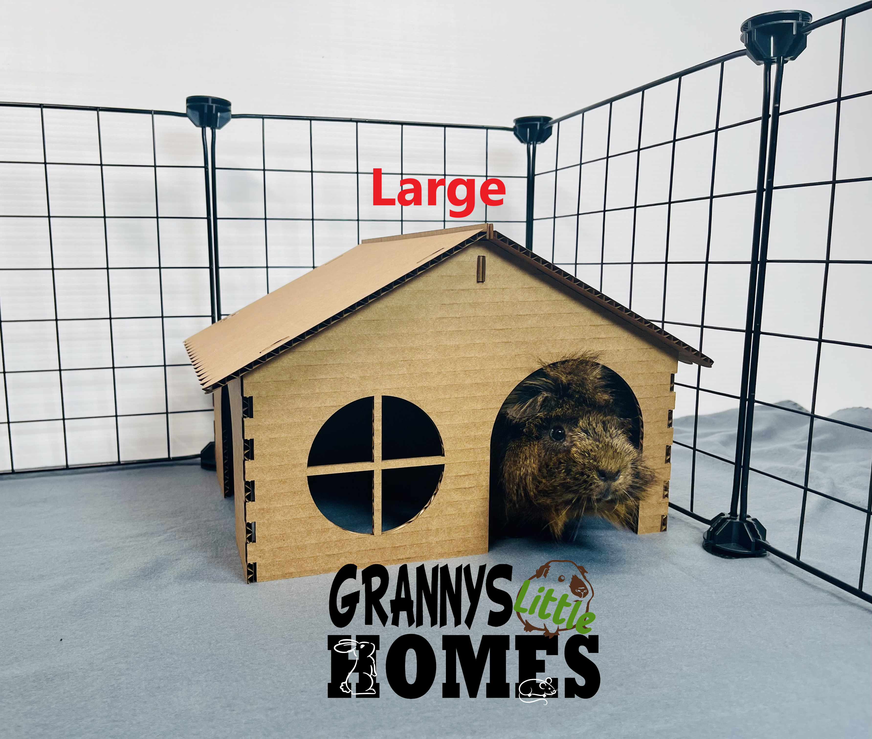 Grannys Little Homes - Wholesale Pet Cave - Cat/Dog - Cardboard Cabin Hidey2