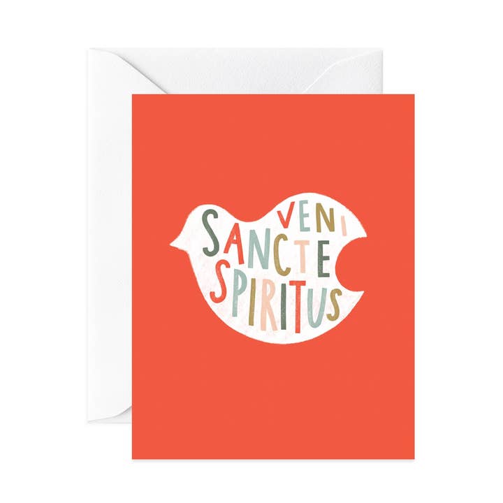 Gratia Design Co. - Wholesale Confirmation & Communion Card - Veni Sancte Spiritus Confirmation Card0