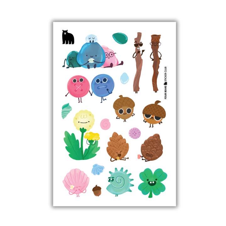 Kleine Schätze für den Großhandel von Four Bears Sticker Club