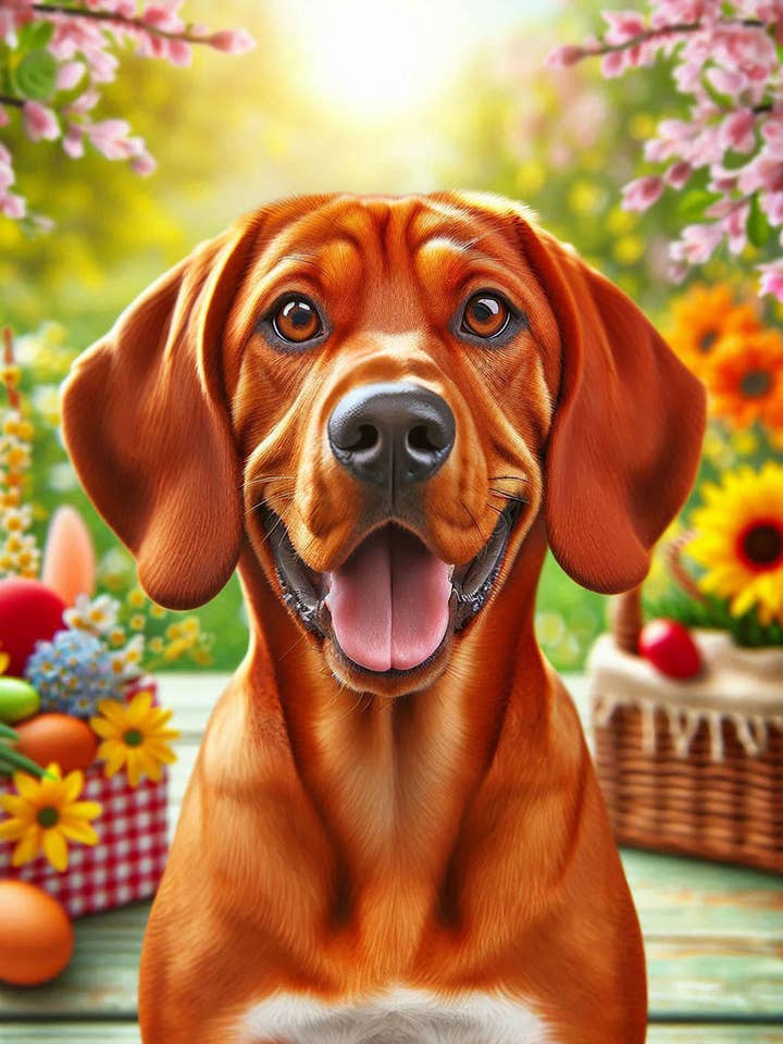 Red Bone Coonhound - DCR Spring II House Flag for wholesale by Best of Breed Products