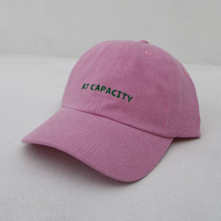 Anchor & Arrow - Wholesale Baseball Cap - Women's - 'At Capacity' Adult Cap | Stonewash Pink