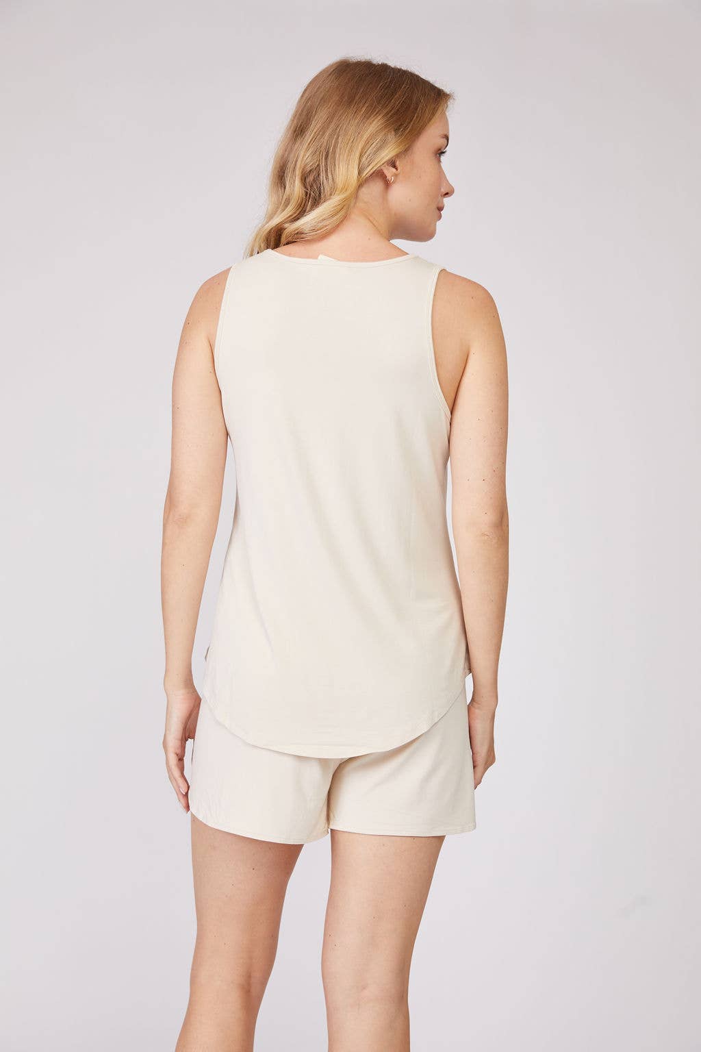 Pure Fiber - Wholesale Lounge Set - Women's - Bamboo Tank & Short Set – 2PCS Soft Relaxed Loungewear10