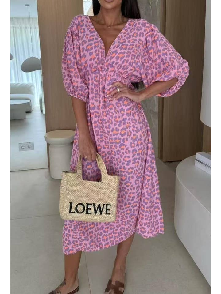 ESTEE BROWN - Wholesale Dress - Women's - Long cotton gauze dress - 77362