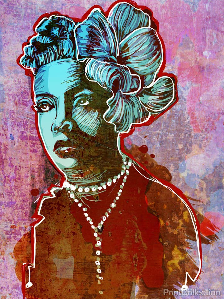 Lady Day - Impressão Artística Inspirada no Afrofuturismo por atacado de Print Collection